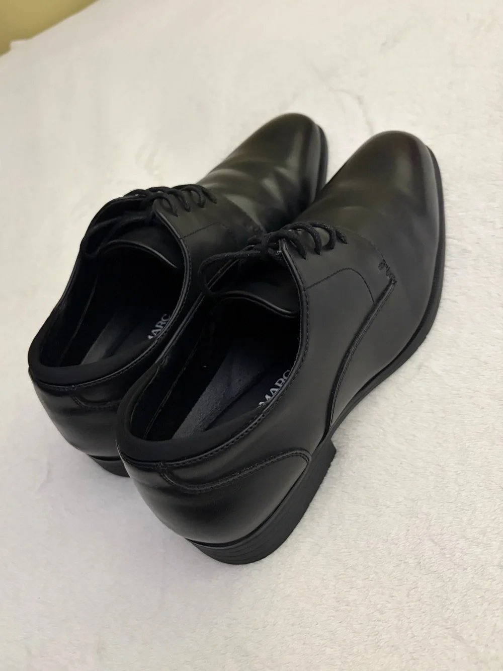 Bruno Marc Men's Black Lace-Up Derby Dress Shoes Sz 9.5